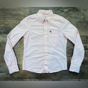 Abercrombie & Fitch Boys Pink Checkered Button Down